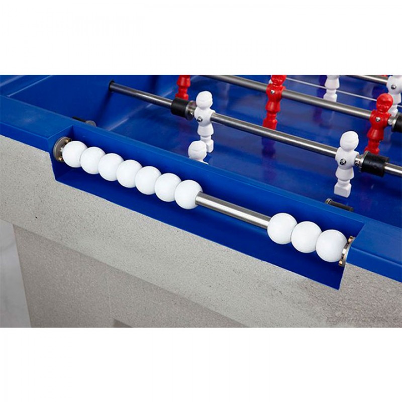 Taula de futbolí en color Blau